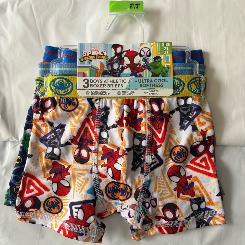 NEW Marvel Spidey Boys' Boxer Briefs - 3 pack